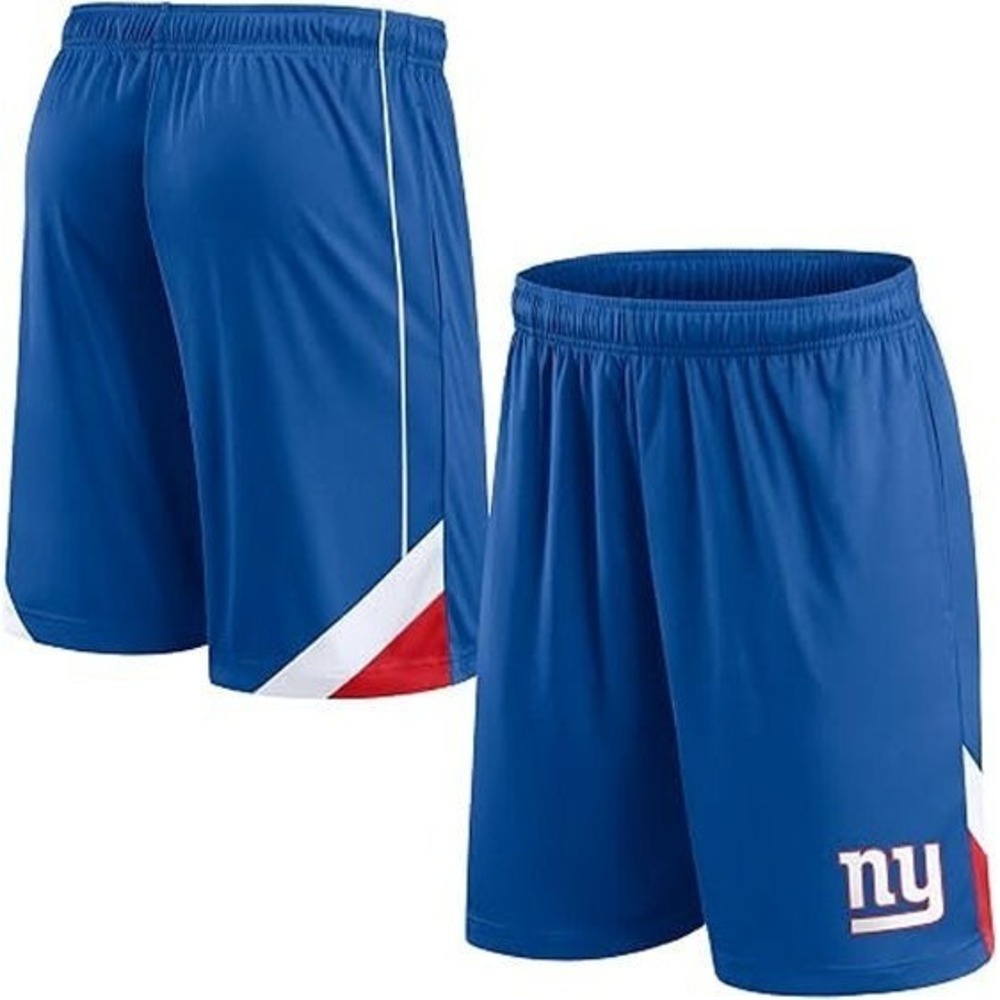 Fanatics Men's Royal New York Giants NFL Slice Shorts - Blue - Size Large